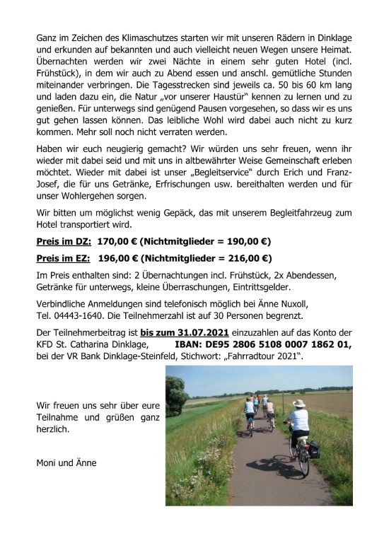 Fahrradtour